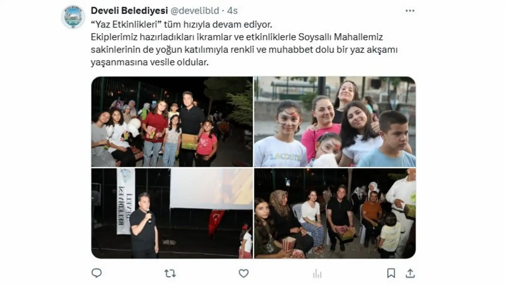 Kayseri'de 23 Temmuz Çarşamba günü sosyal medya hesaplarında neler paylaşıldı?