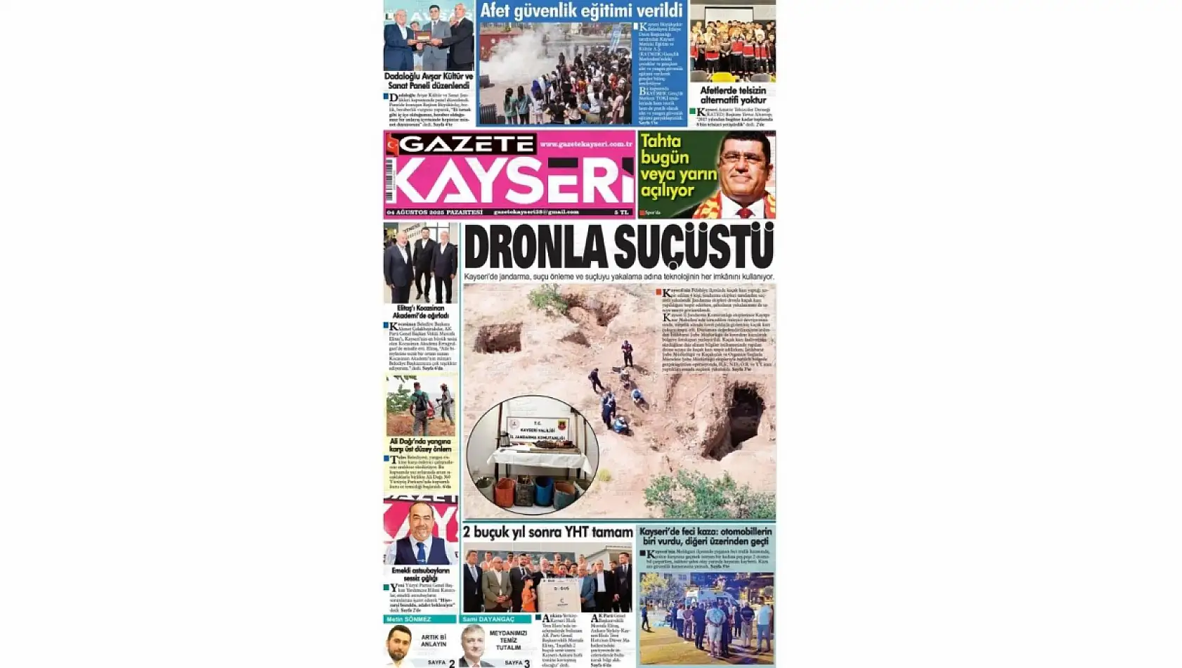 Kayseri gazeteleri bugün hangi haberi gündem belirledi – İşte öne çıkan manşetler!