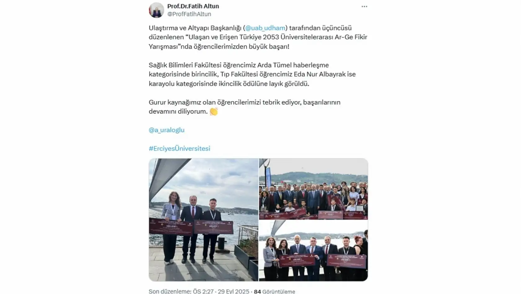 Kayseri sosyal medyasında bugün neler paylaşıldı? (29 Eylül)