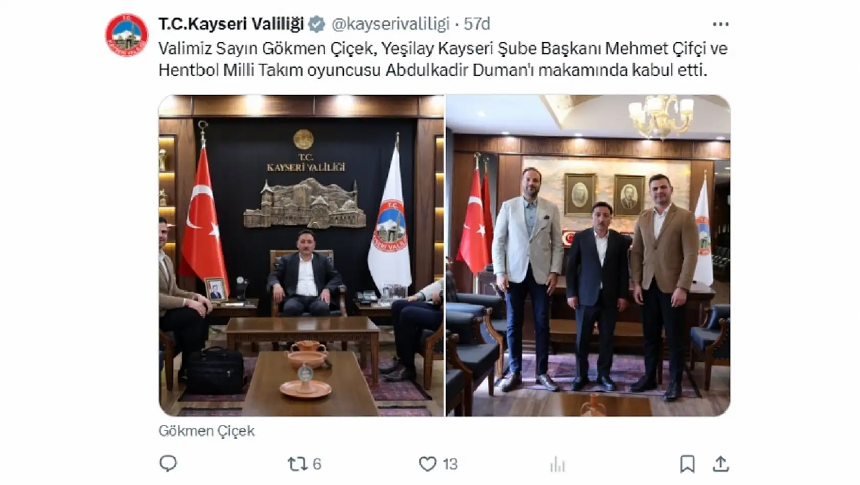 Kayseri sosyal medyasında bugün neler paylaşıldı? (29 Eylül)
