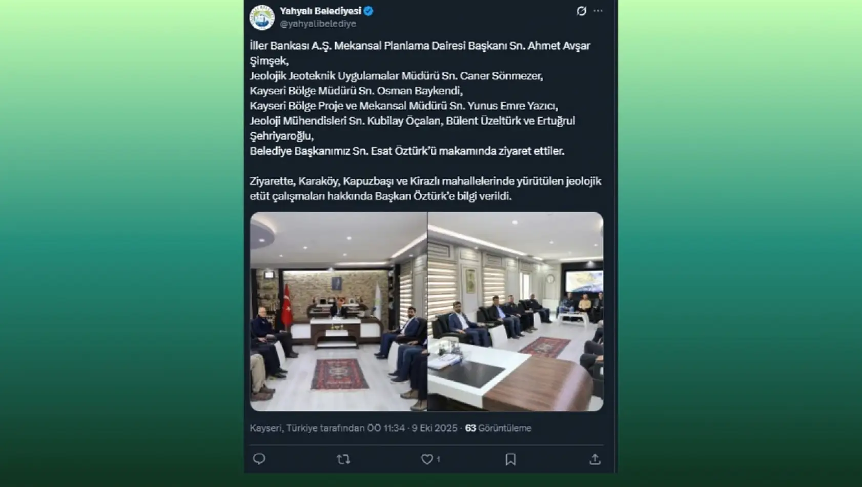 Kayseri sosyal medyalarında neler konuşuldu? İşte öne çıkan paylaşımlar!