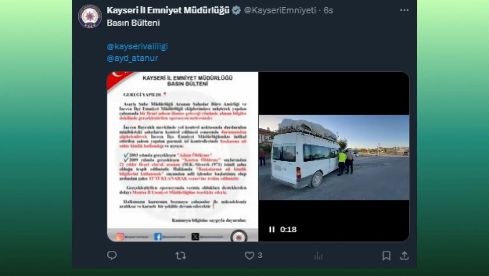 Kayseri sosyal medyalarında neler konuşuldu? İşte öne çıkan paylaşımlar!