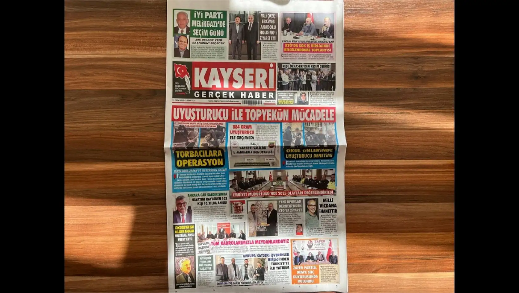 Kayseri'nin 11 Ekim Cumartesi günü manşeti ne oldu? İşte yerel gazetelerde öne çıkan başlıklar!