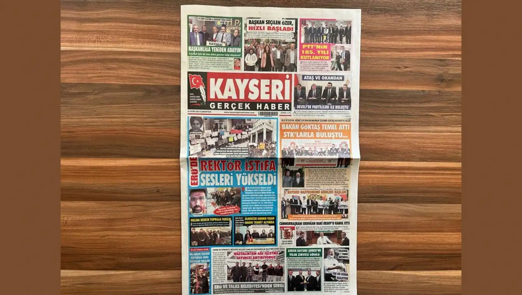 Kayseri gazetelerinde 25 Ekim manşeti ne oldu?  İşte öne çıkan başlıklar!