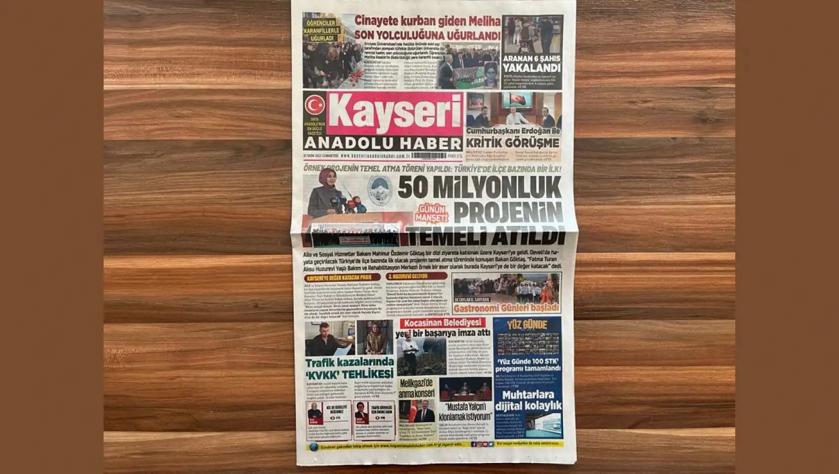 Kayseri gazetelerinde 25 Ekim manşeti ne oldu?  İşte öne çıkan başlıklar!