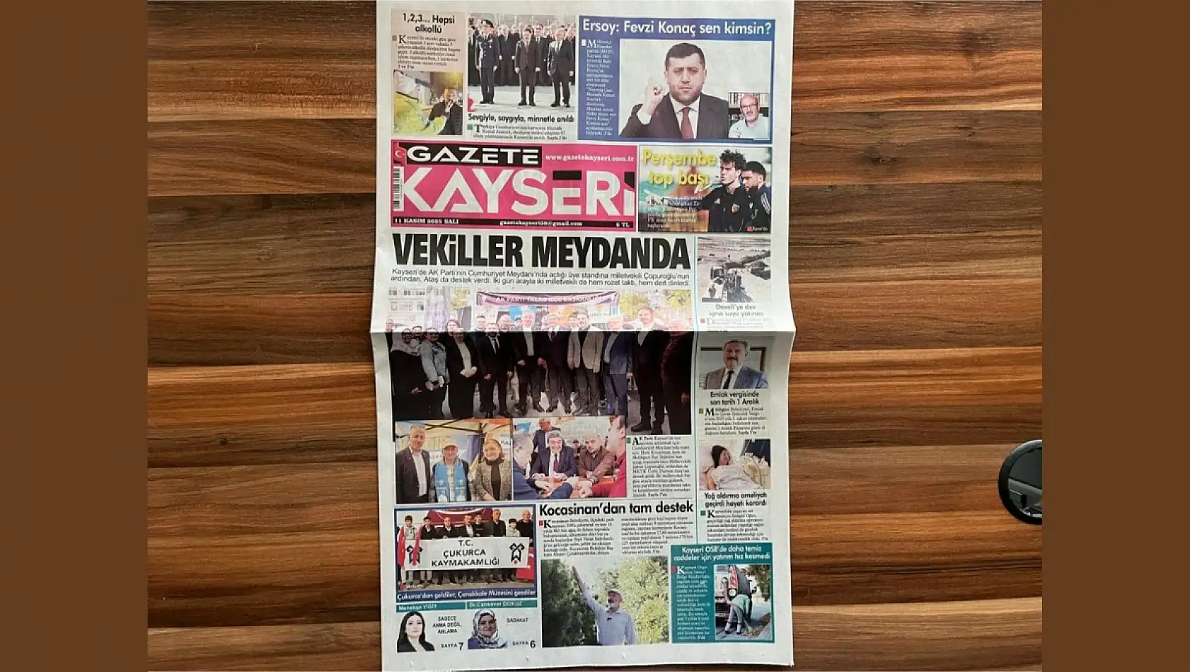 Kayseri'nin 11 Kasım gündemi ne oldu? İşte gazetelerde öne çıkan manşetler!