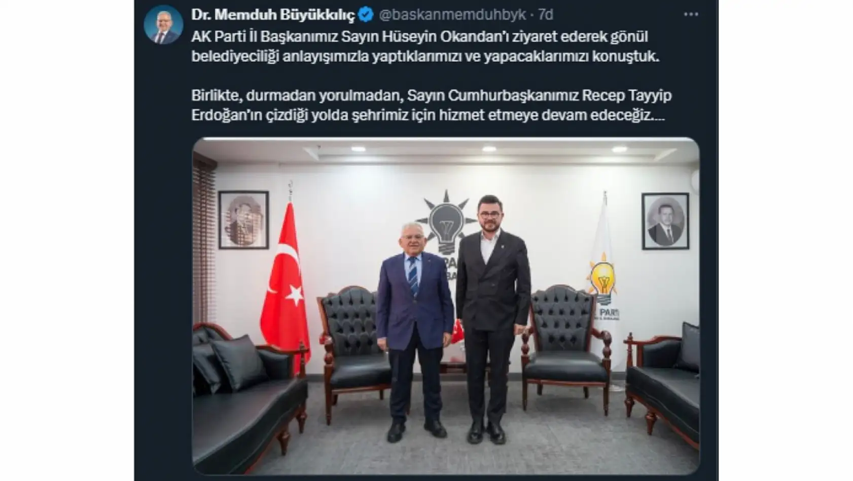 Kayseri'nin sosyal medya gündeminde bugün neler yer aldı? (20 Kasım)