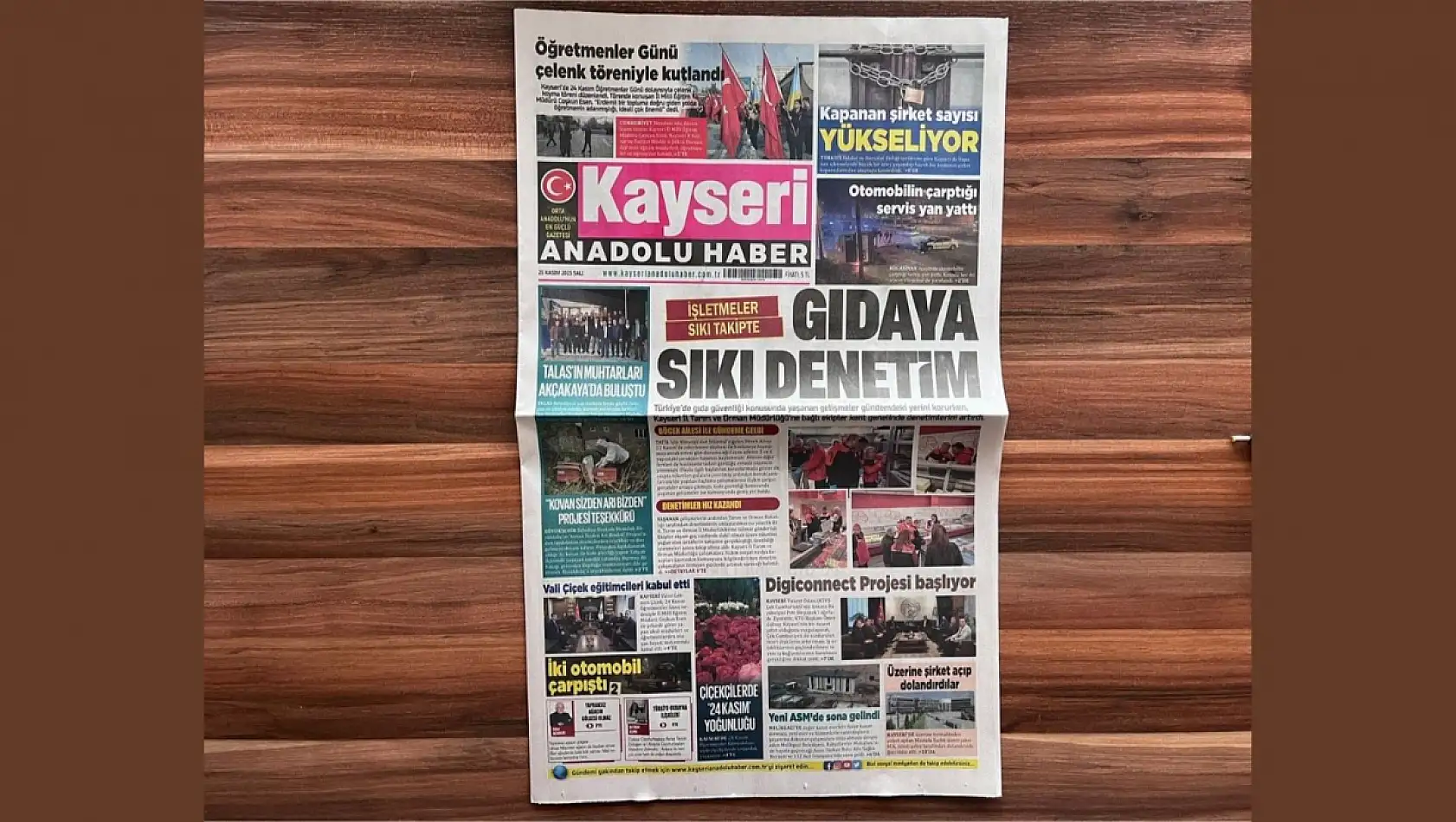 Kayseri gazeteleri 25 Kasım gündemini belirledi: İşte öne çıkan manşetler!