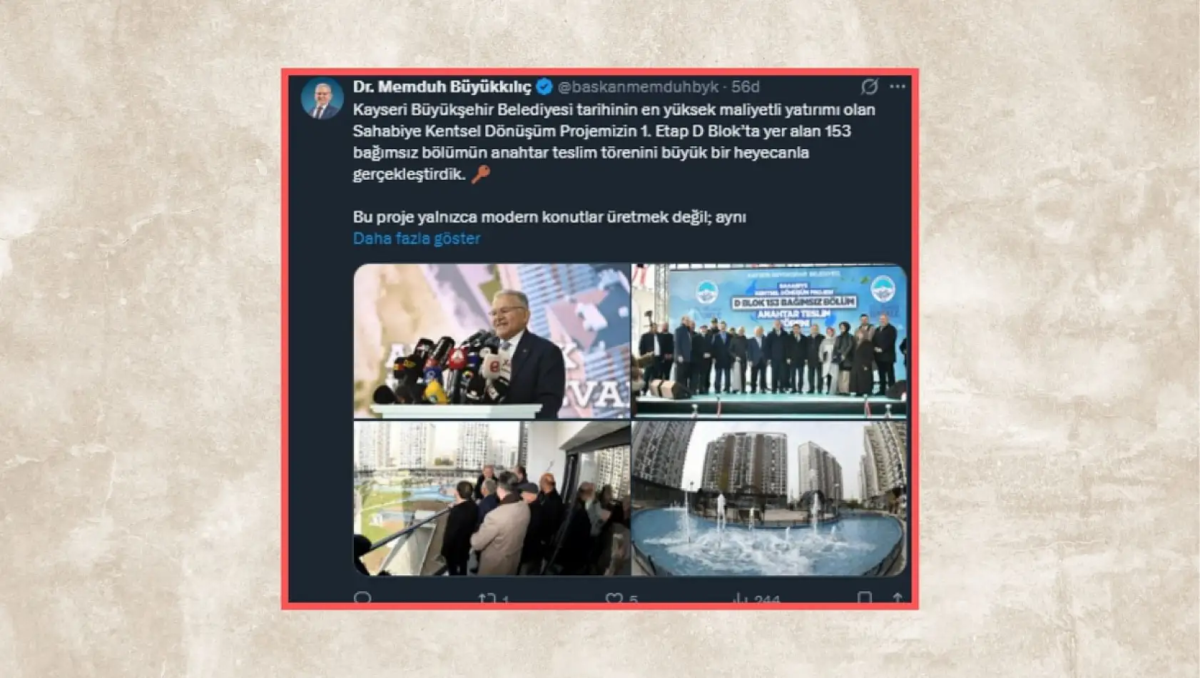 Kayseri'de bugün sosyal medya platformlarında neler paylaşıldı? Öne çıkanlar (4 Aralık Perşembe)