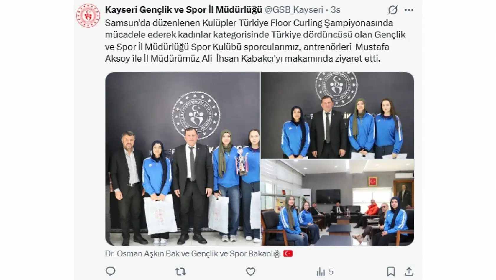 Kayseri'de bugün sosyal medya platformlarında neler paylaşıldı? Öne çıkanlar (5 Aralık Cuma)