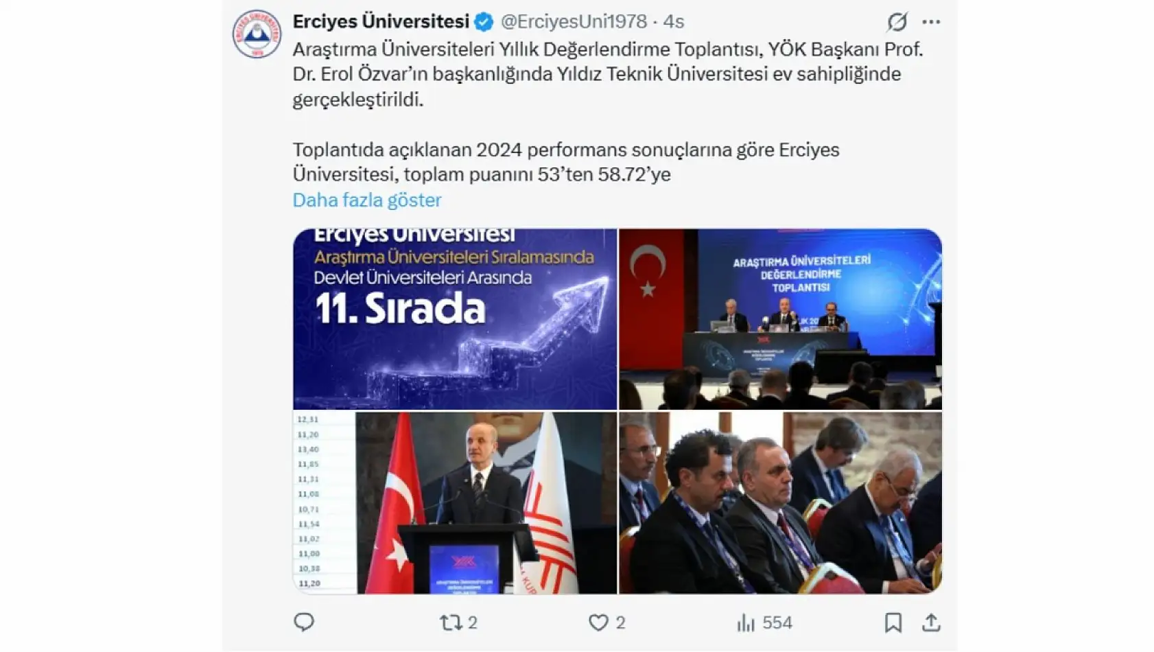 Kayseri'de bugün sosyal medya platformlarında neler paylaşıldı? Öne çıkanlar (5 Aralık Cuma)