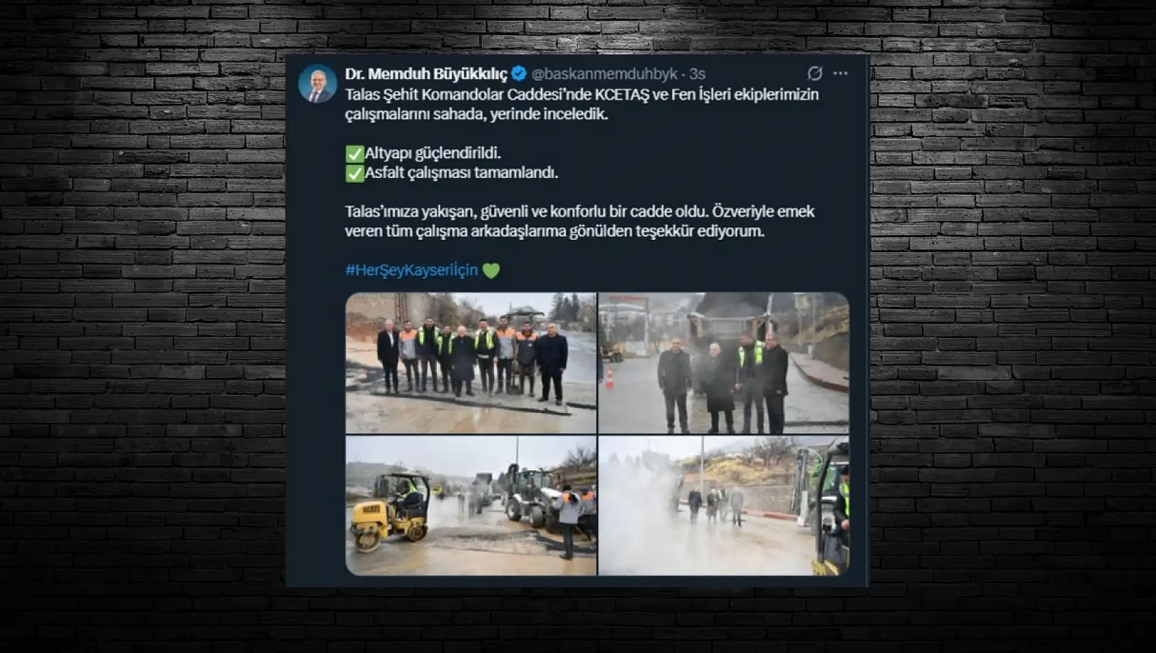 Sosyal medyada öne çıkan Kayseri paylaşımları (15 Aralık)