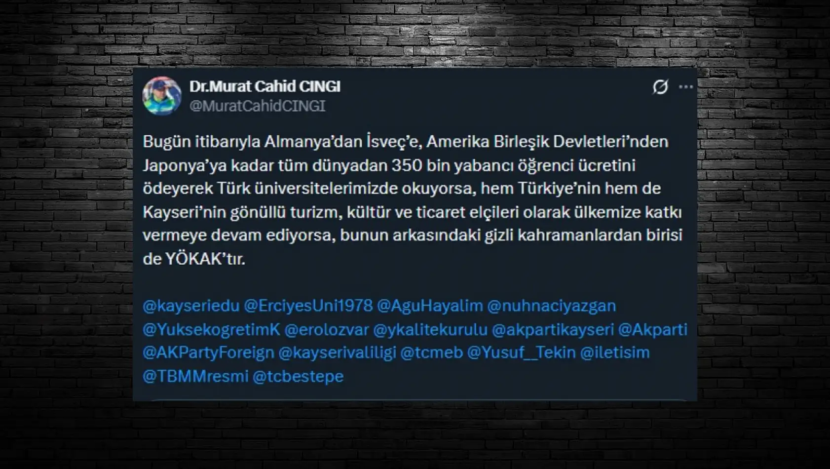 Sosyal medyada öne çıkan Kayseri paylaşımları (15 Aralık)