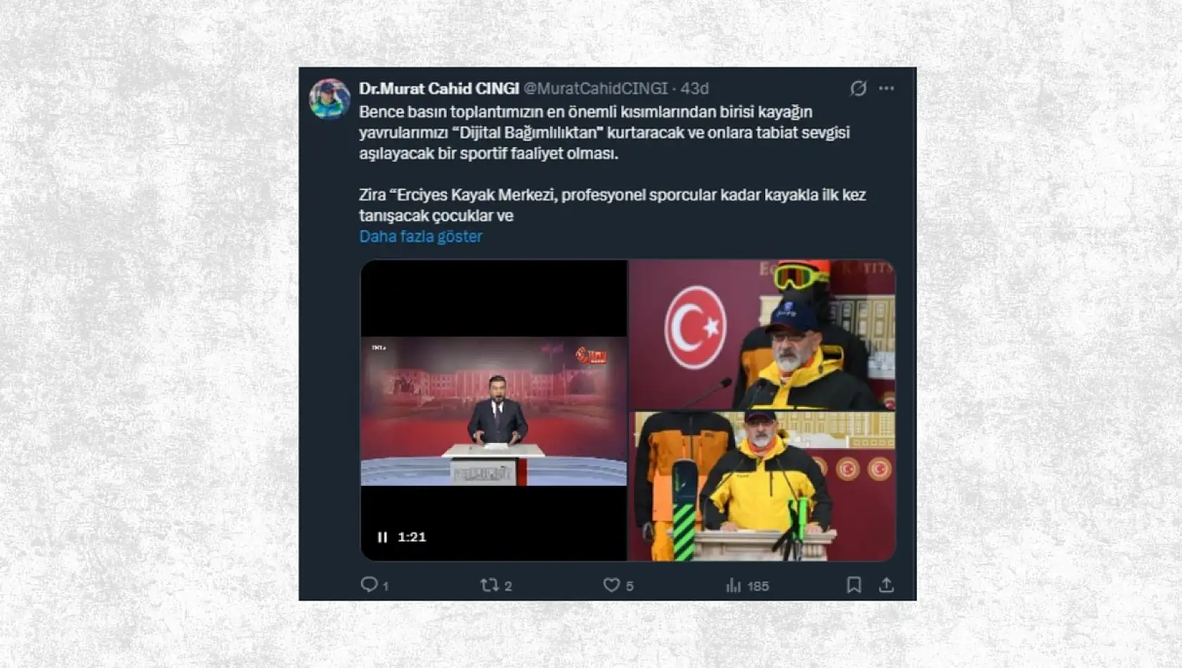 Sosyal medyada öne çıkan Kayseri paylaşımları (22 Aralık)