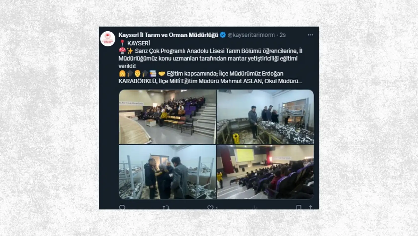 Sosyal medyada öne çıkan Kayseri paylaşımları (22 Aralık)