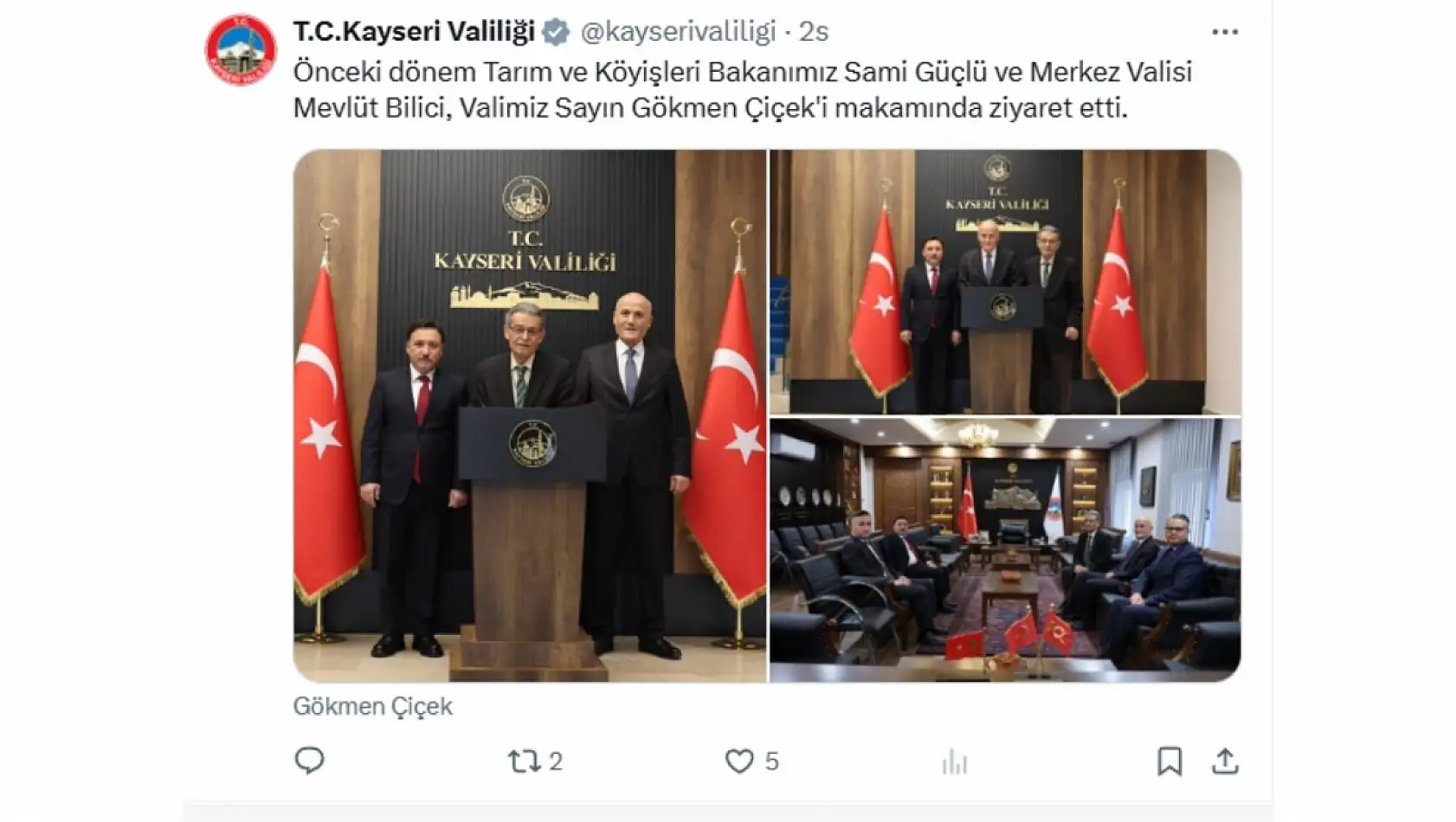 İşte Kayseri'de sosyal medyada öne çıkan paylaşımlar (23 Aralık Salı)