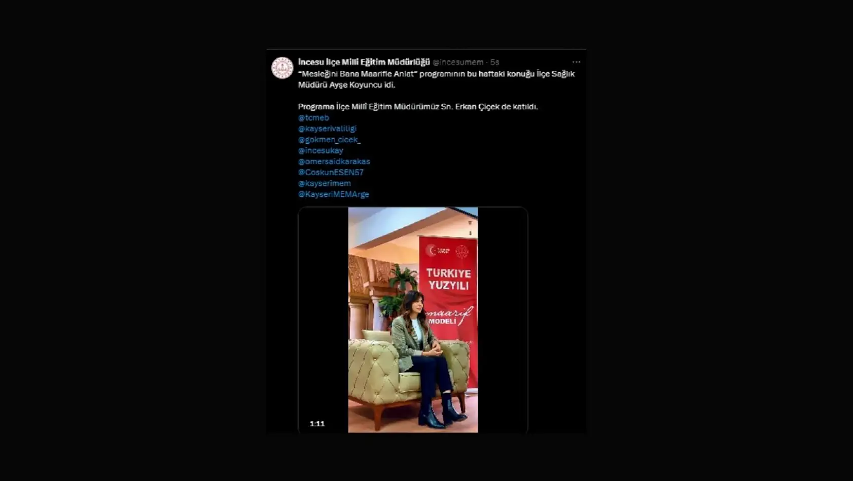 Kayseri sosyal medyadan kısa kısa - 8 Ocak