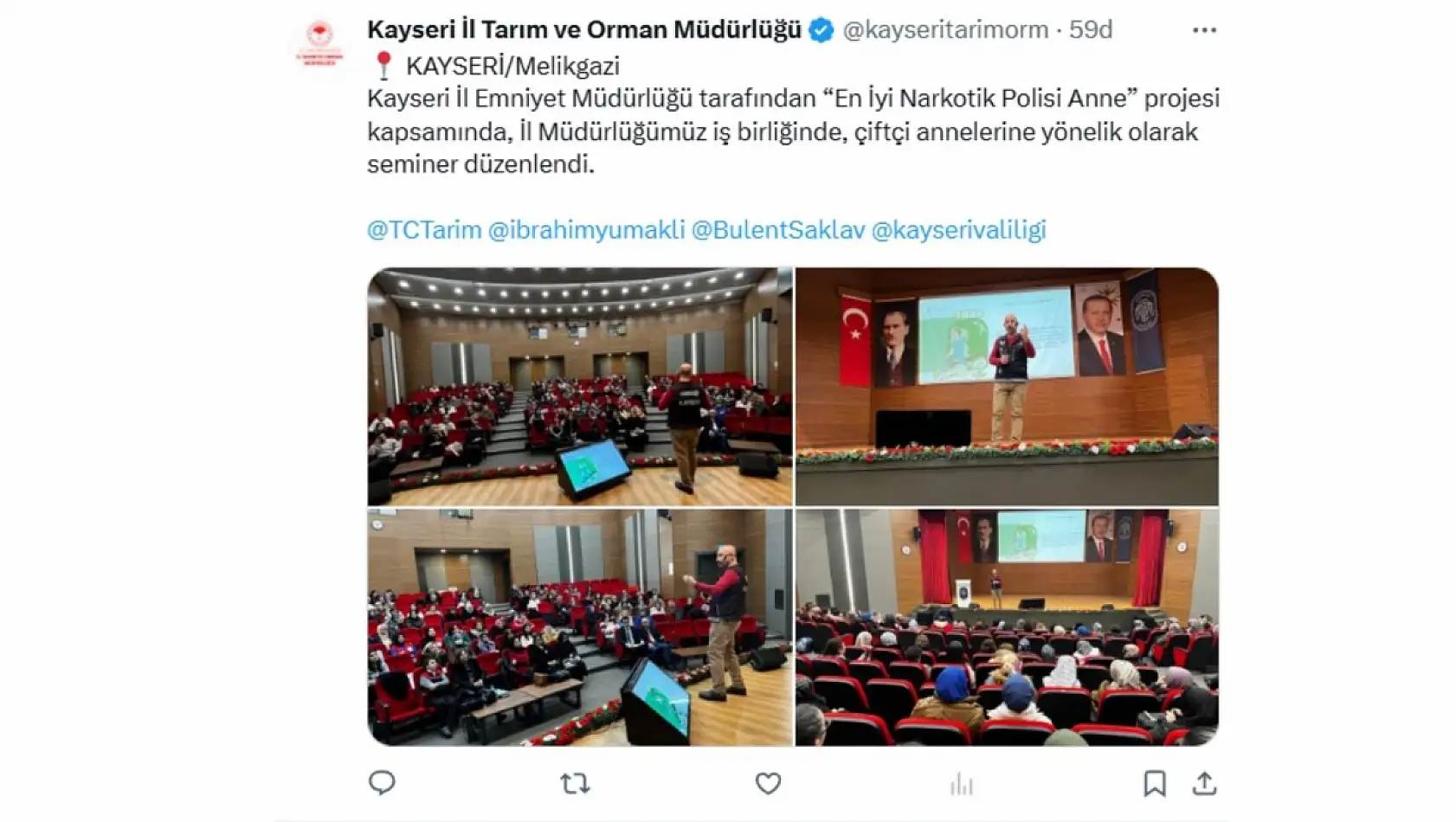 Sosyal medyadan kısa kısa Kayseri - 15 Ocak Perşembe