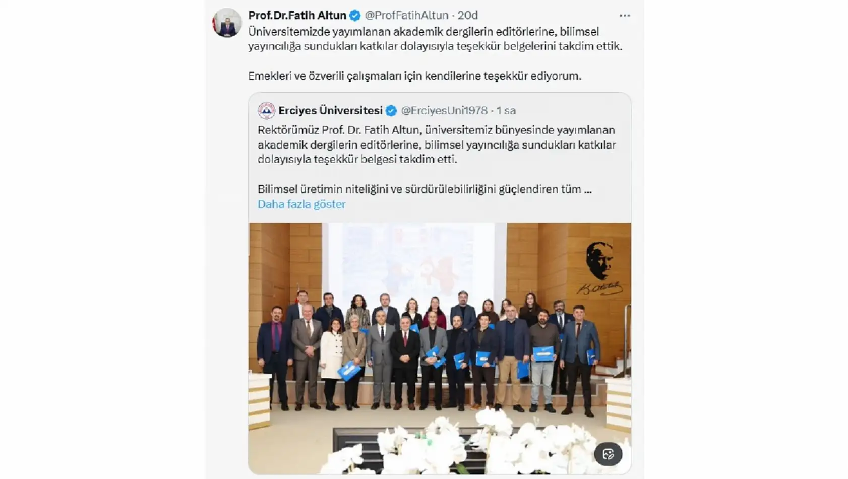 Sosyal medyadan kısa kısa Kayseri - 15 Ocak Perşembe