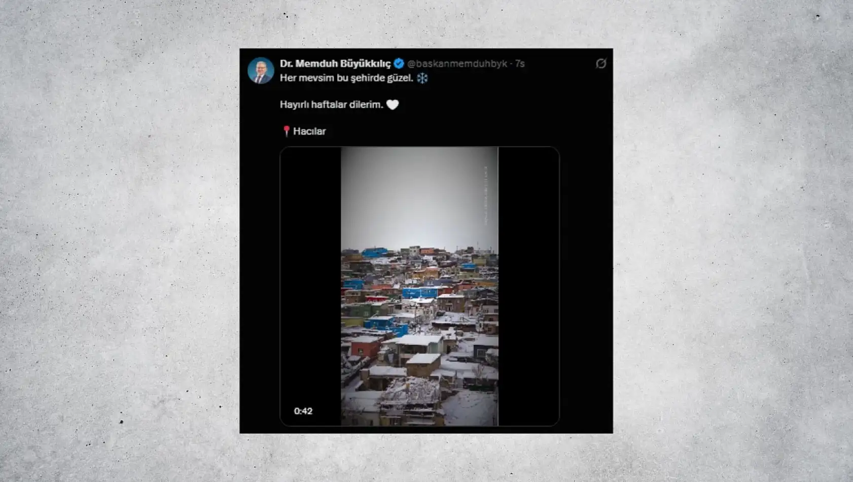 Kayseri sosyal medyadan kısa kısa - 19 Ocak