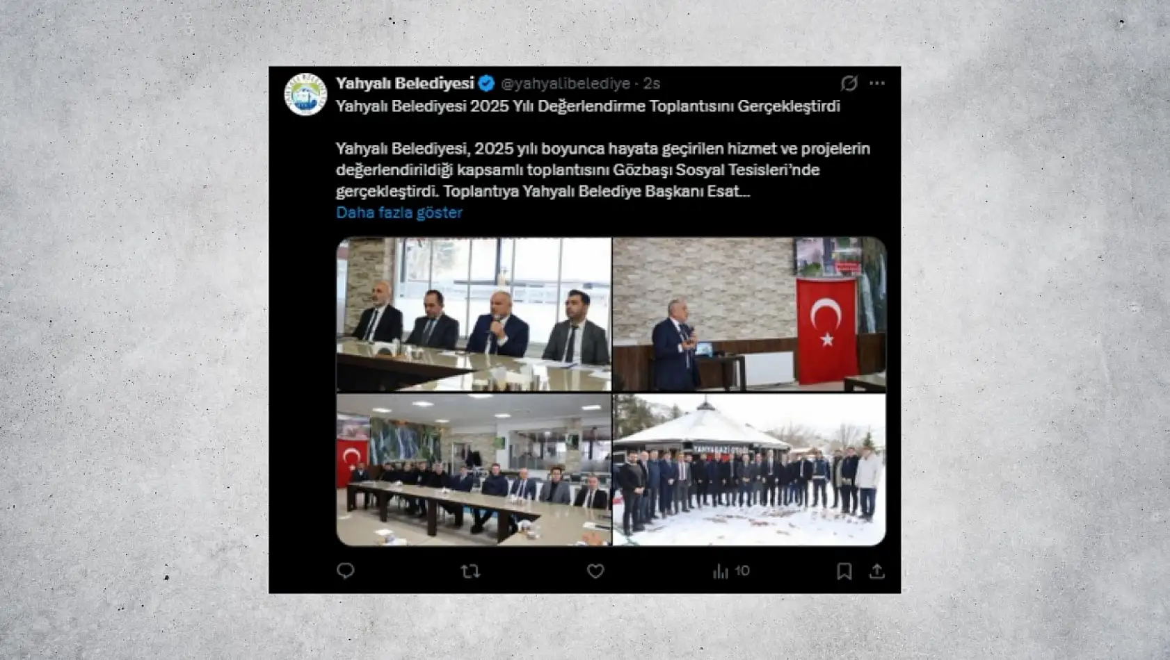 Kayseri sosyal medyadan kısa kısa - 19 Ocak