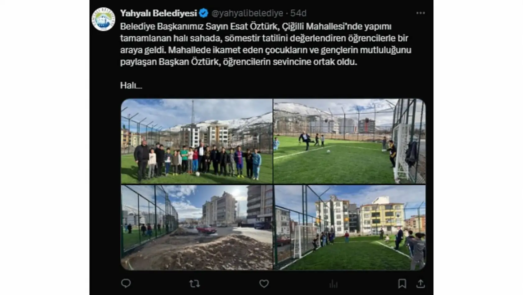 Kayseri sosyal medyadan kısa kısa - 23 Ocak