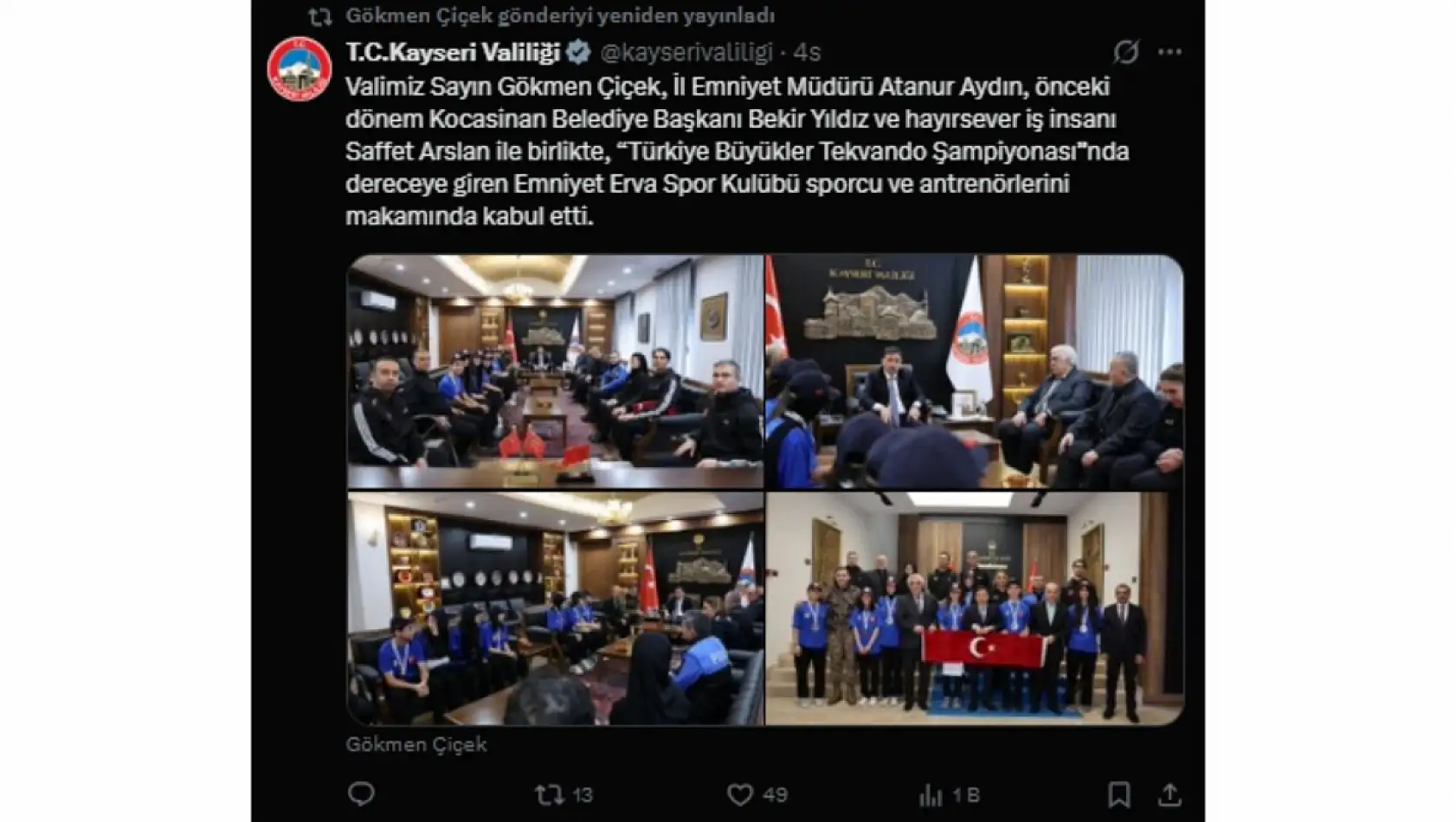 Kayseri sosyal medyadan kısa kısa - 23 Ocak