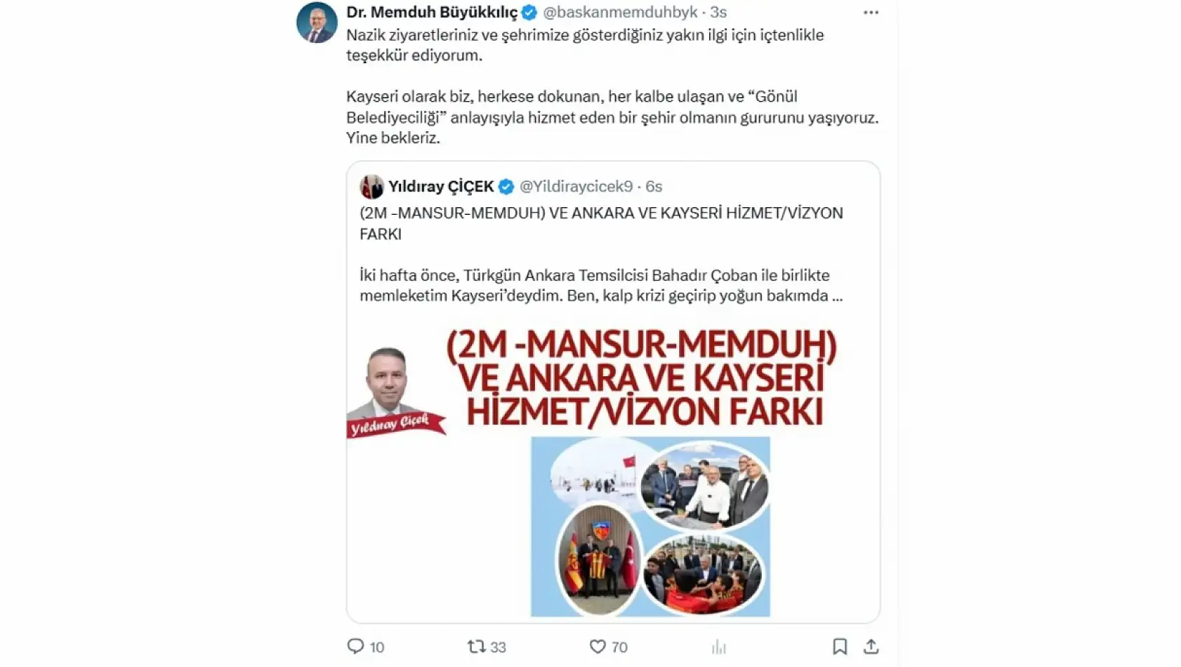 Kayseri sosyal medyadan kısa kısa - 26 Ocak