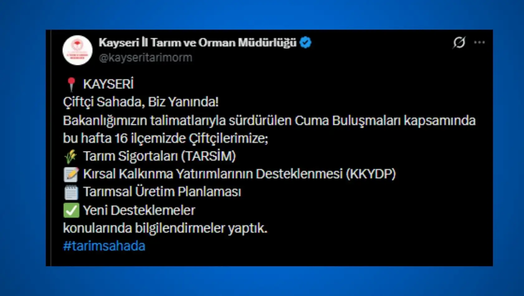 Kayseri sosyal medyadan kısa kısa (27 Şubat)