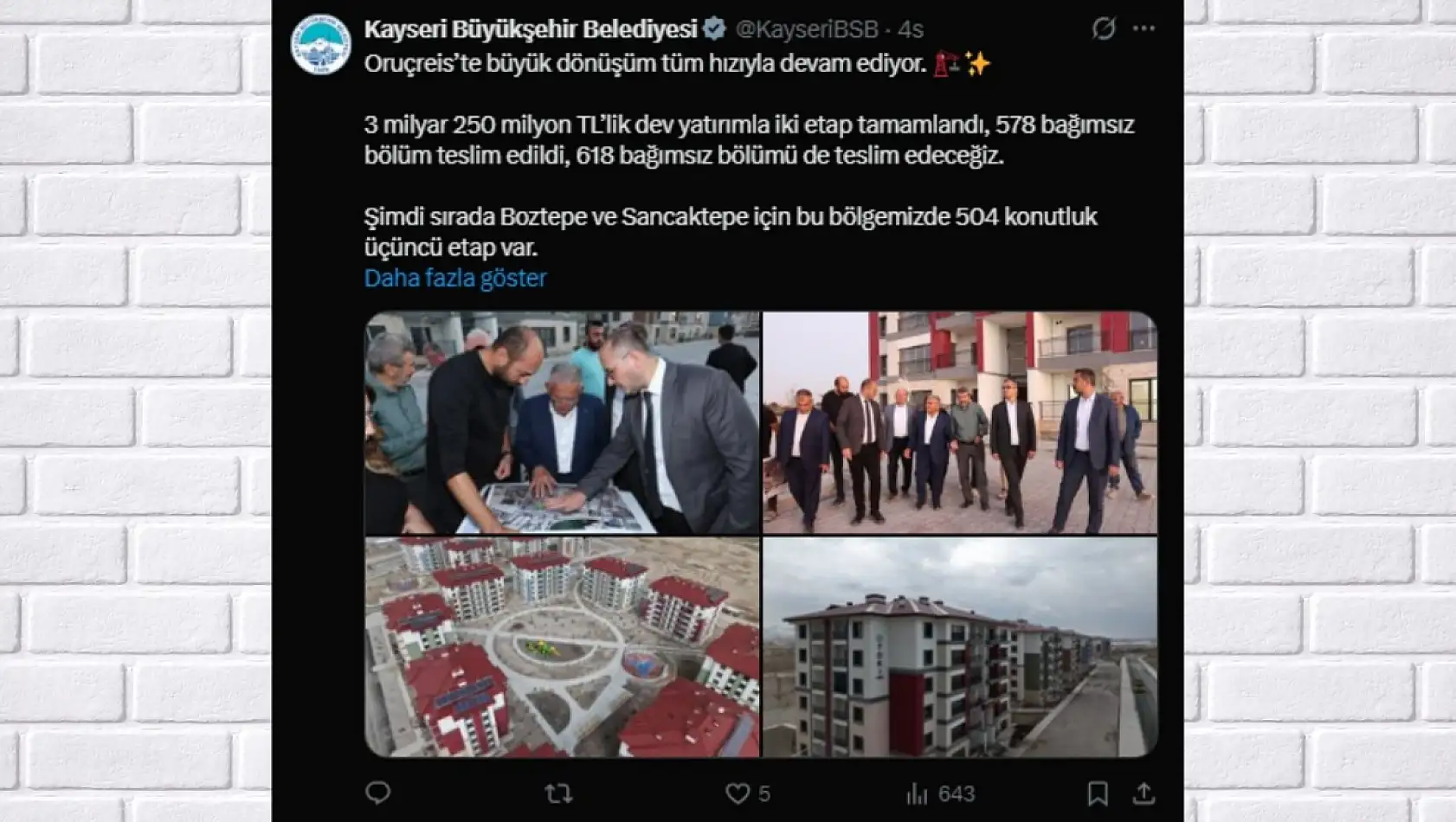 Kayseri'de bugün neler paylaşıldı? Sosyal medyada öne çıkan gelişmeler (27 Mart 2026)