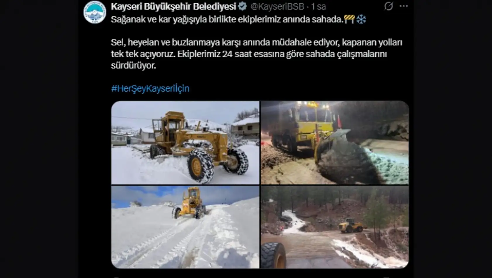 Kayseri'de bugün neler paylaşıldı? Sosyal medyada öne çıkan gelişmeler (19 Şubat 2026)
