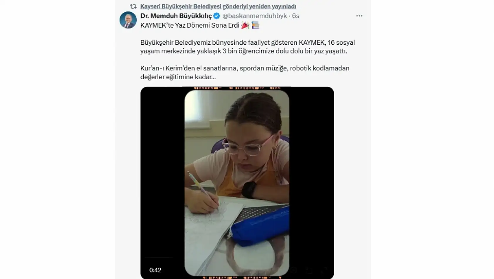 Kayseri'de sosyal medya hesaplarında neler paylaşıldı?