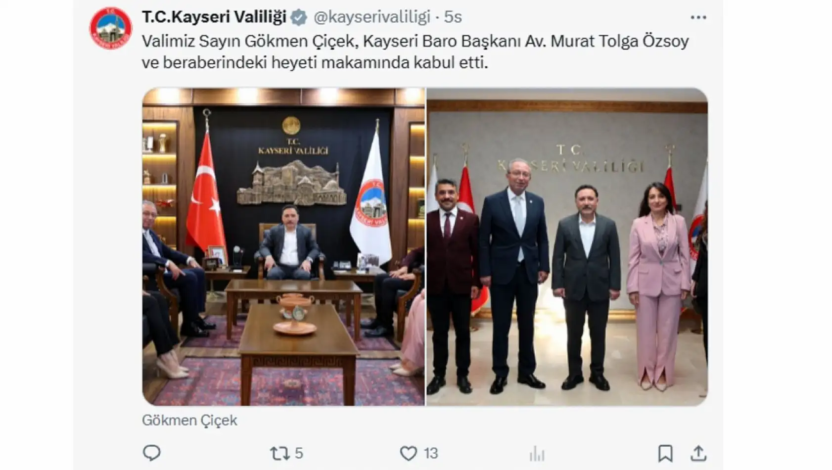 Kayseri'de sosyal medya hesaplarında neler paylaşıldı?