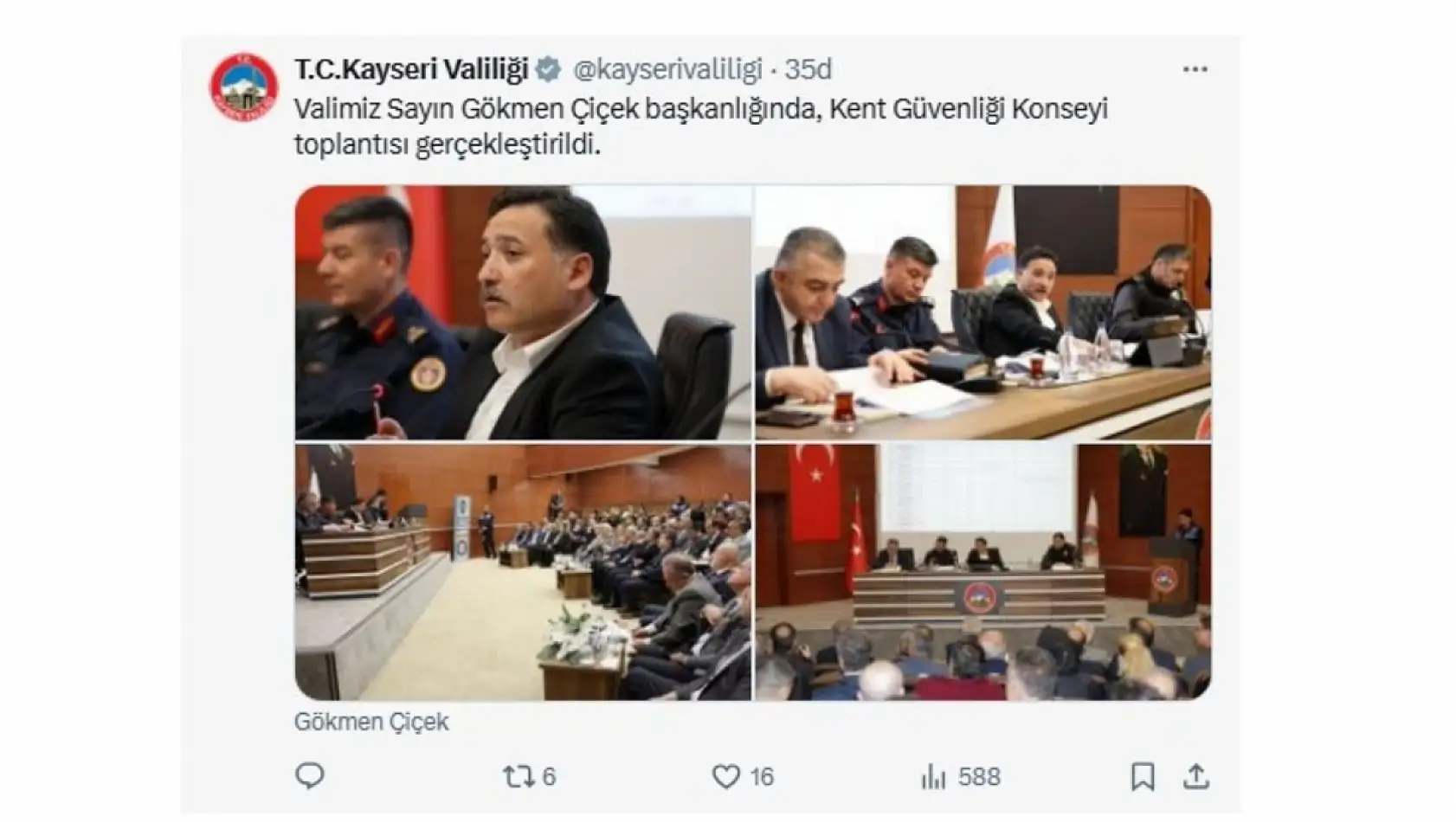Kayseri'de 29 Nisan Salı günü sosyal medyada neler paylaşıldı?
