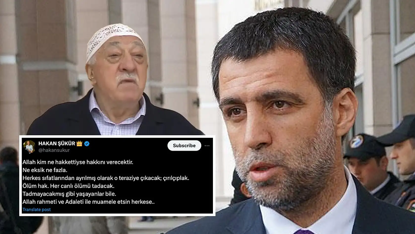 Hakan Şükür'den Fetullah Gülen açıklaması: Ölüm hak, her canlı ölümü tadacak!