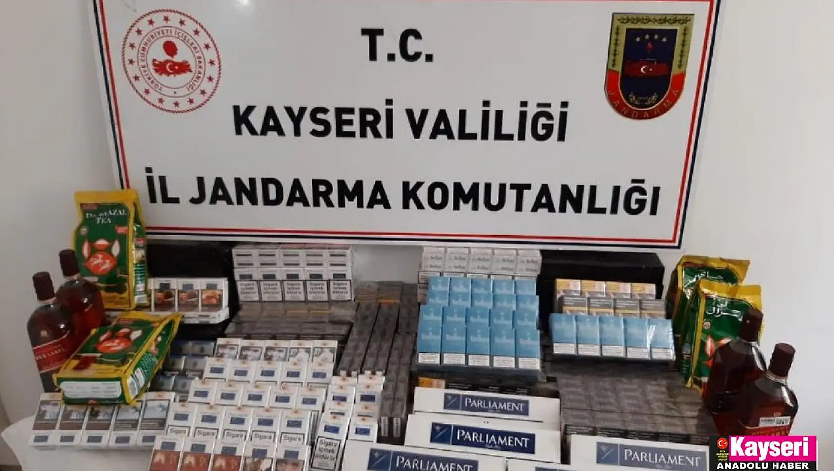 725 paket kaçak sigara ele geçirildi