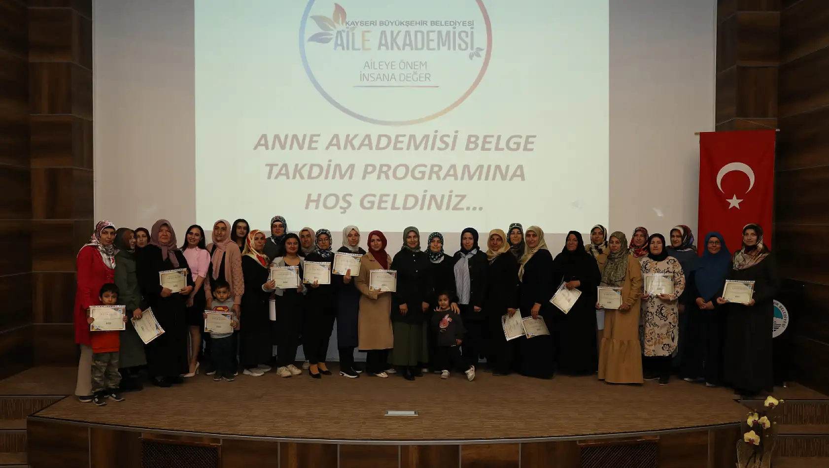 Kayseri'de Anne Akademisi eğitimleri tamamlandı!