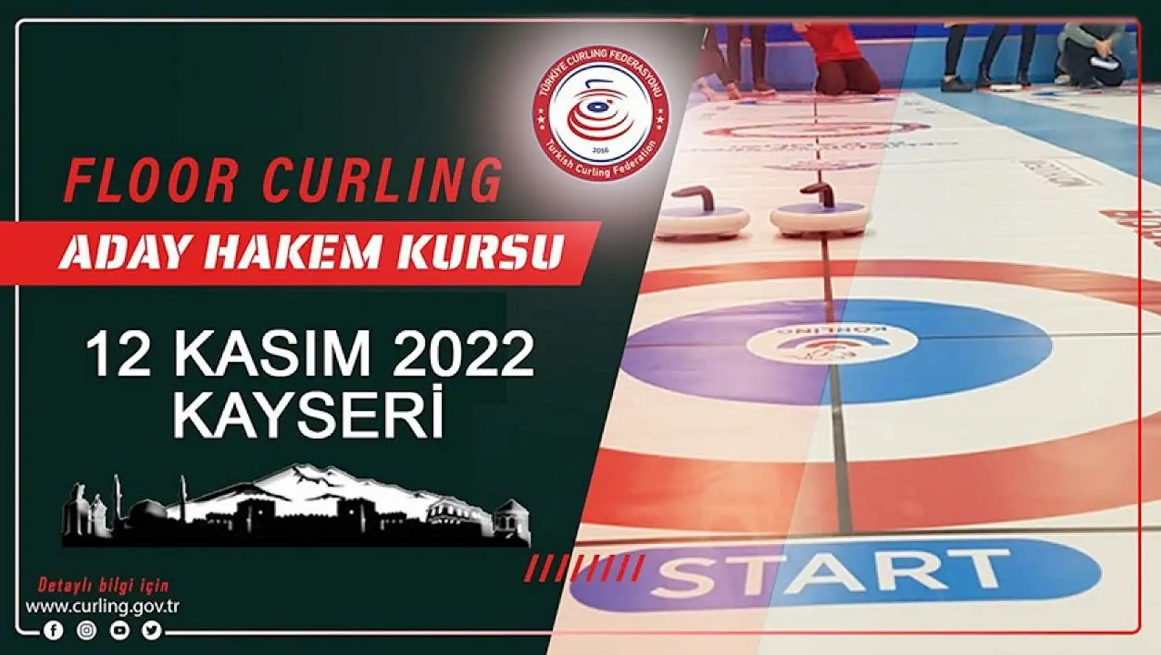 Kayseri'de Curling Hakem Kursu düzenlenecek