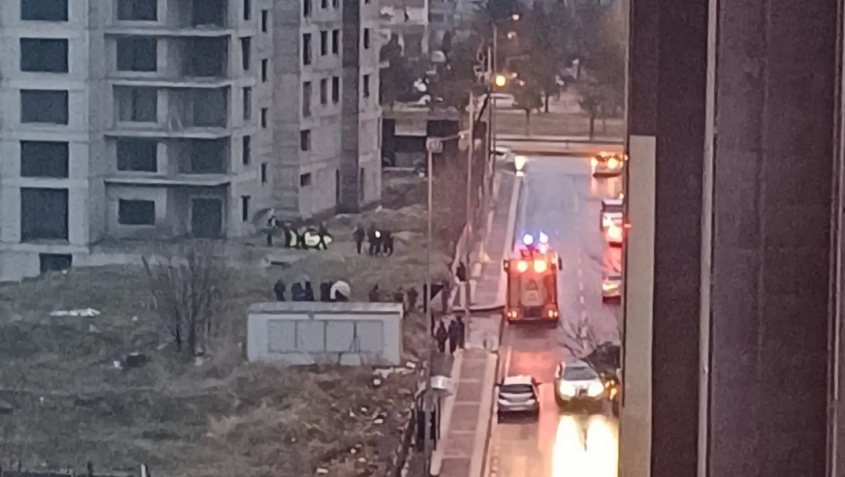 Kayseri'de inşaata çıkan şahıs 3 saat sonra ikna edildi!