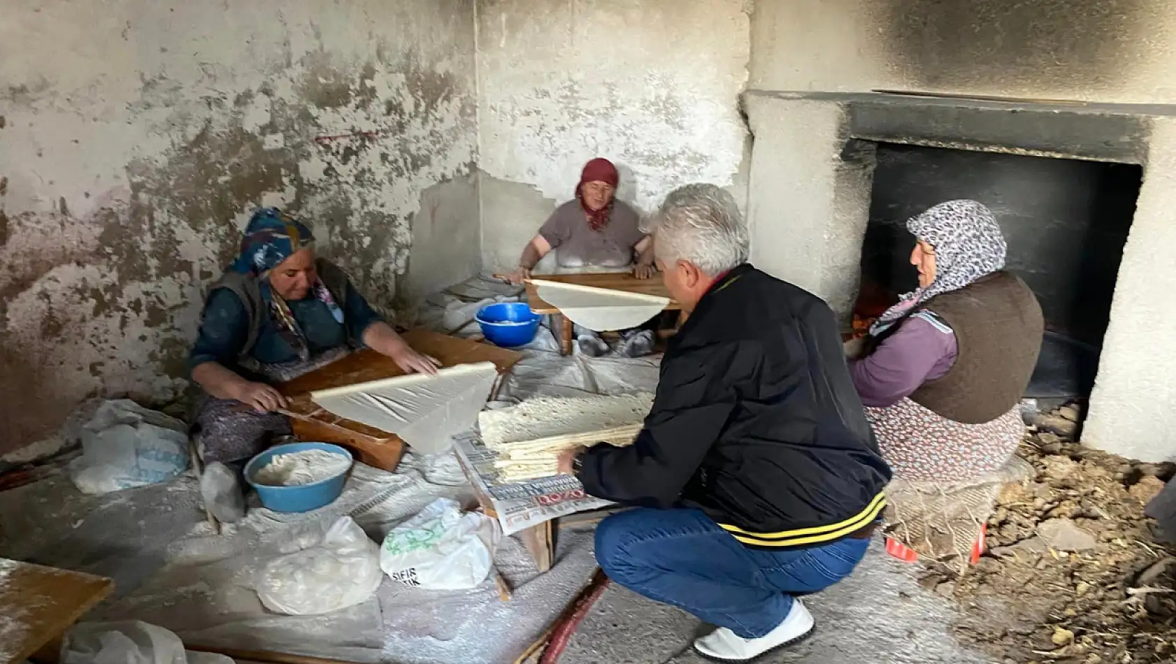 Kayseri'de kadınların kış hazırlığı...