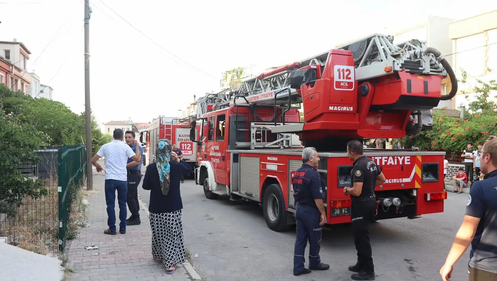 Kayseri'de Korkutan Yangın