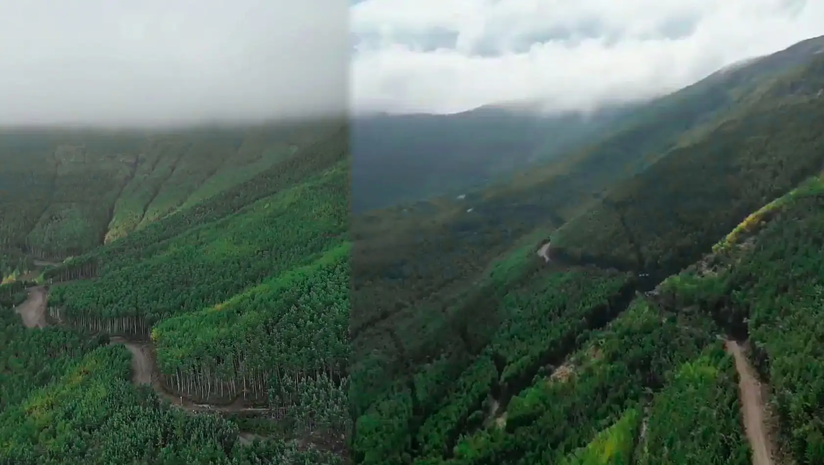 Kayseri'de sinema filmlerini aratmayan görüntüler! Karadeniz'den esintiler...