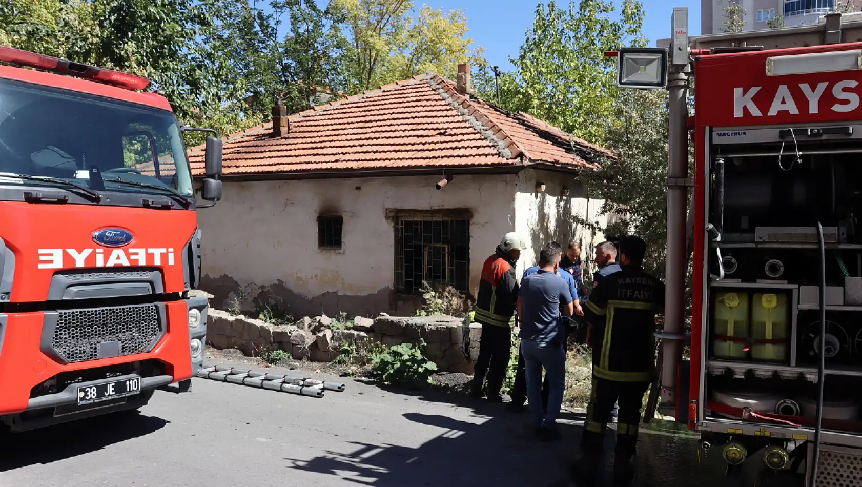 Kayseri'de yangın çıkan ev kullanılamaz hale geldi!