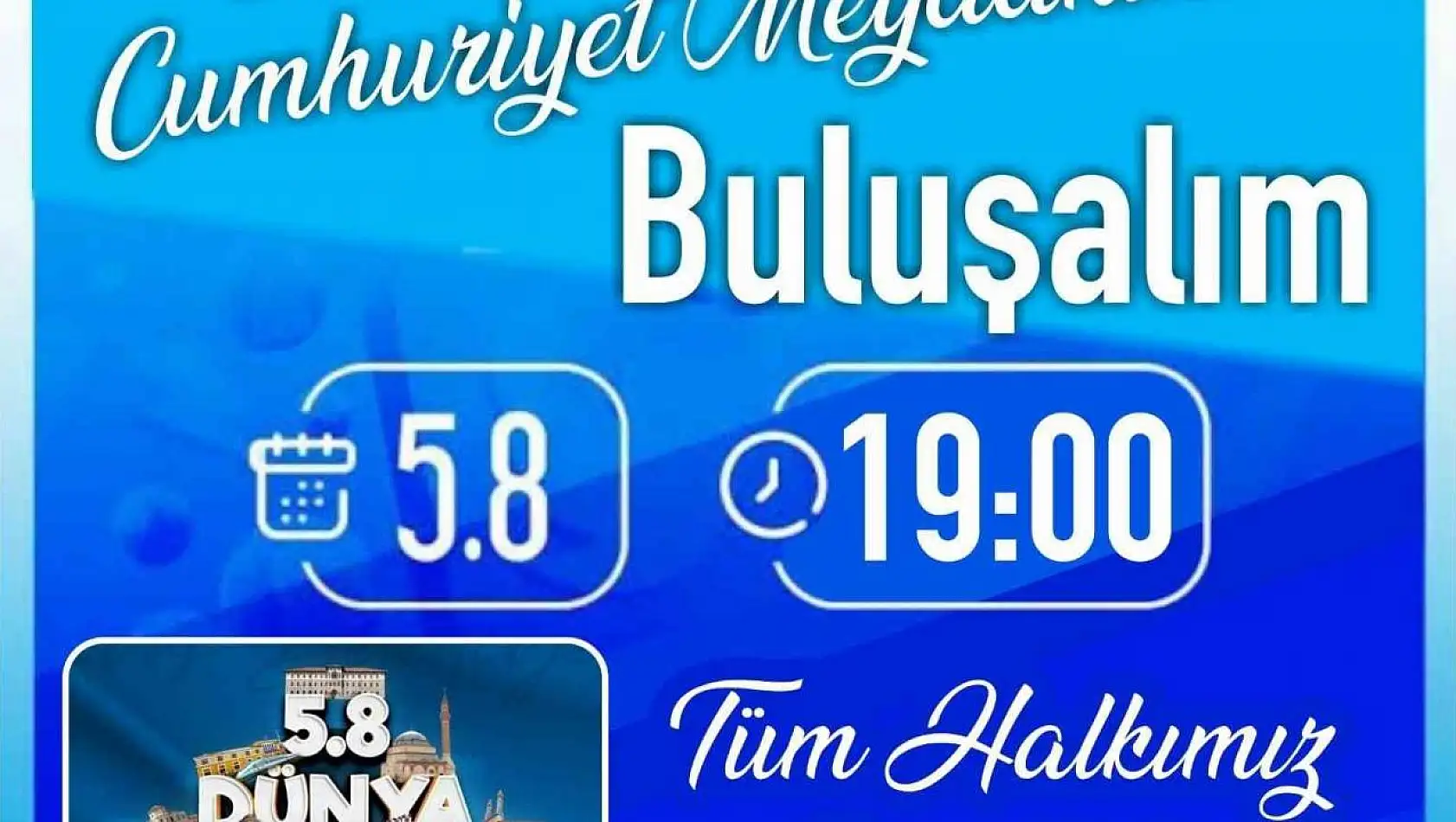 Kayseri'de Bir İlk! Cumhuriyet Meydanı'nda Buluşacaklar!