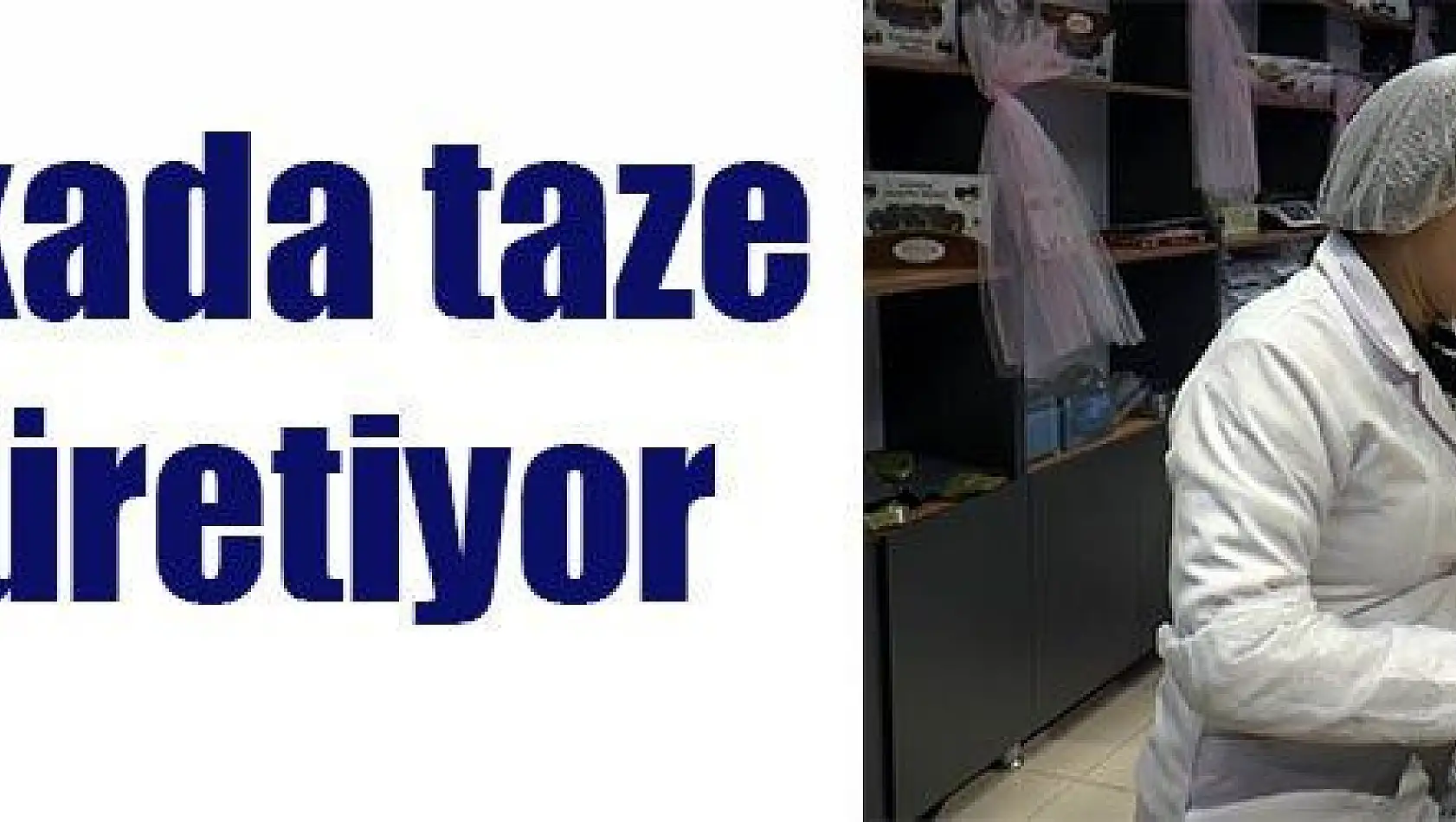 3 dakikada taze lokum üretiyor.