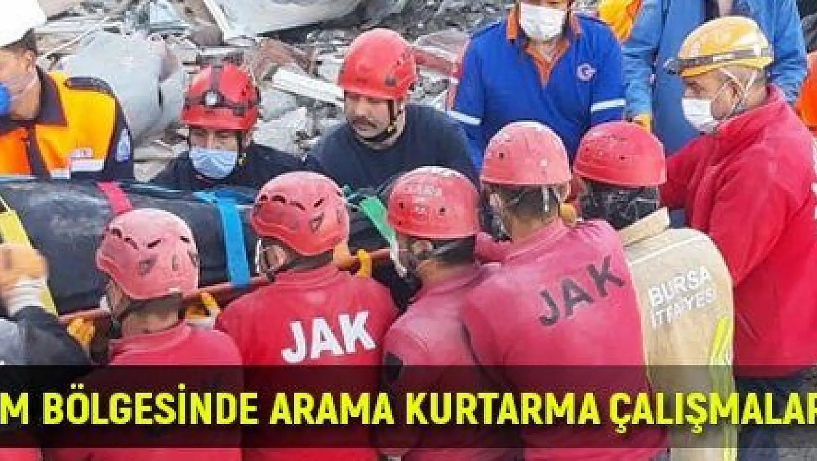 5 kişilik JAK timi deprem bölgesinde arama kurtarma çalışmalarında görevlendirildi