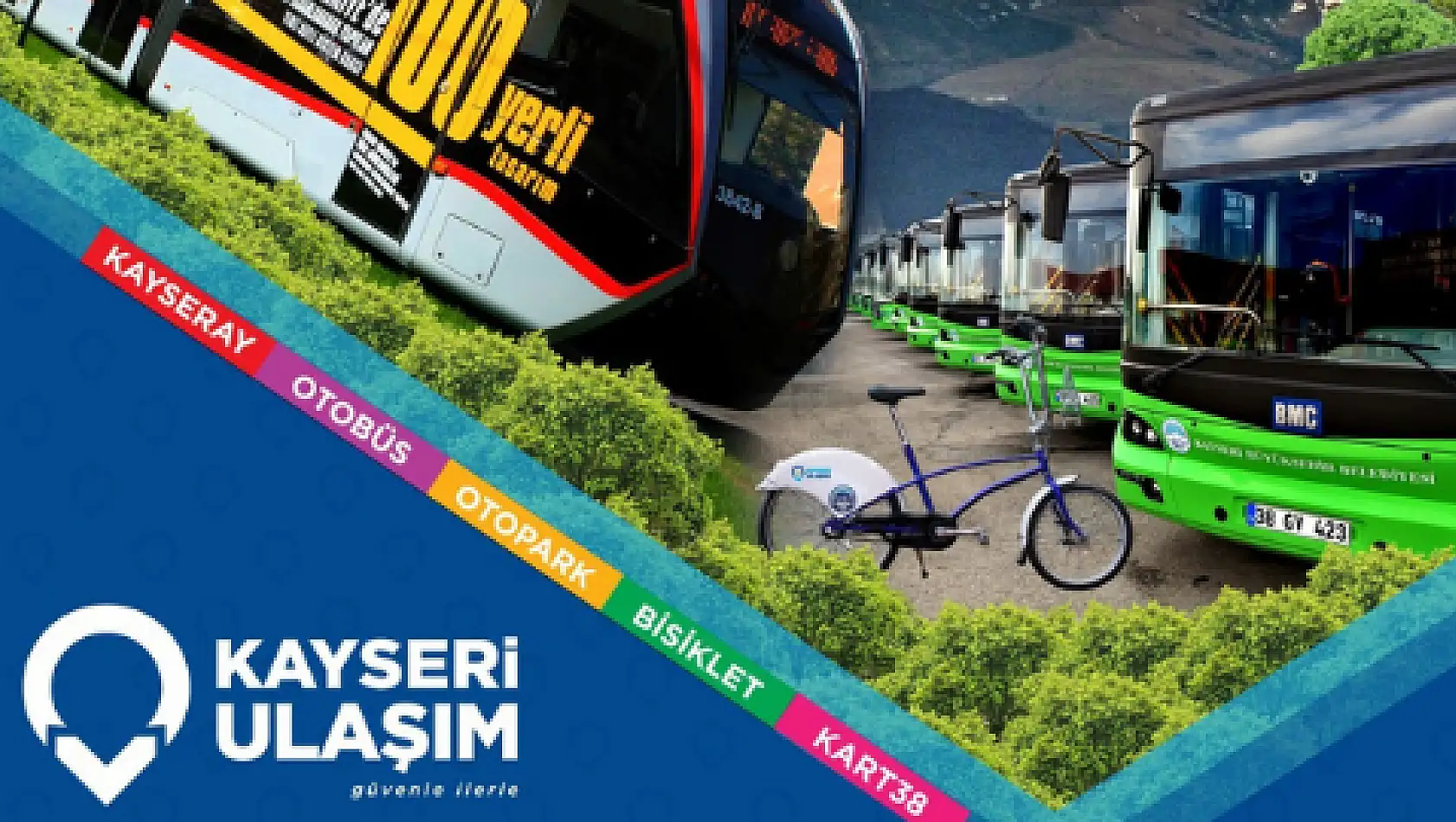 Kayseri 'de toplu ulaşım çevre dostu 