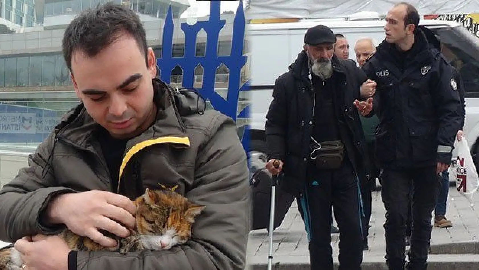 Biri polis biri asker! Bu görüntüler yürek ısıttı