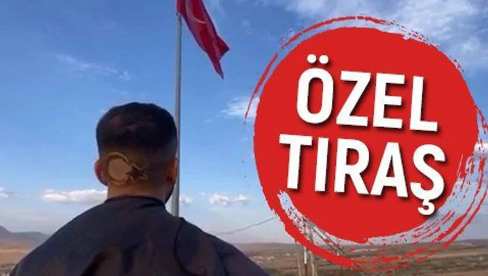 Bayrama özel ay yıldızlı saç tıraşı