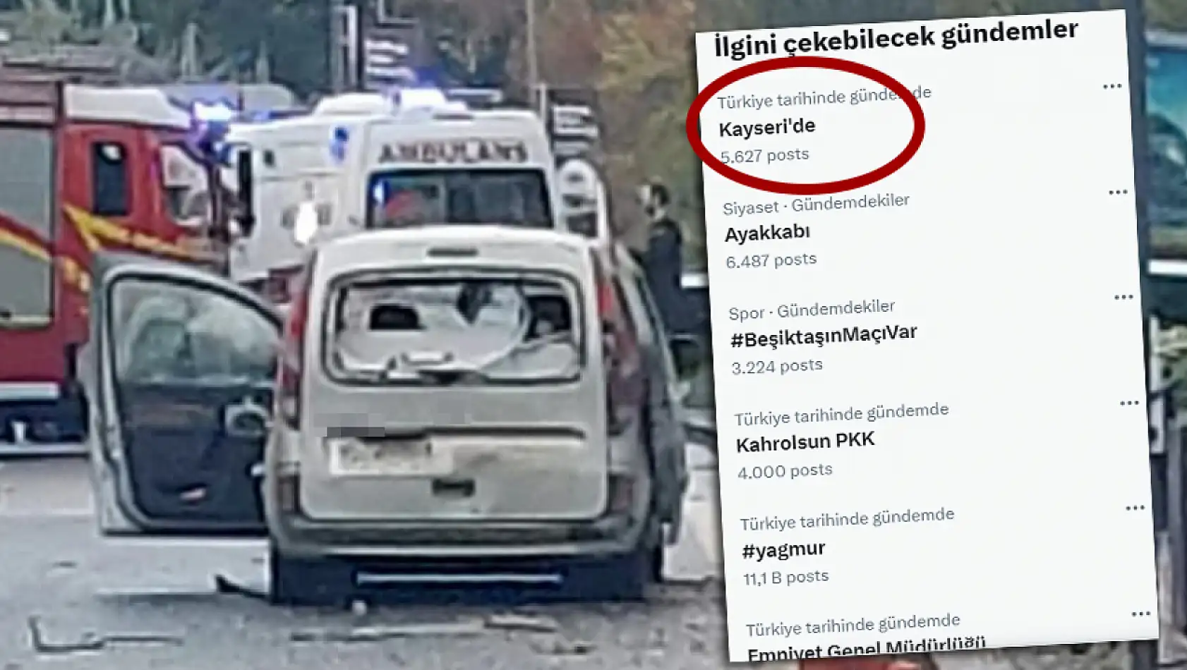 Kayseri, o trajik olayla sosyal medyanın gündeminde!..